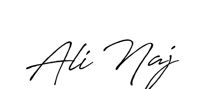Also we have Ali Naj name is the best signature style. Create professional handwritten signature collection using Antro_Vectra_Bolder autograph style. Ali Naj signature style 7 images and pictures png