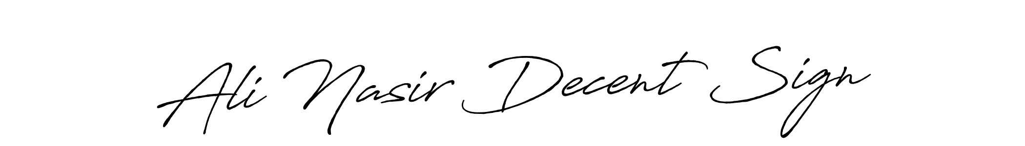 Make a beautiful signature design for name Ali Nasir Decent Sign. Use this online signature maker to create a handwritten signature for free. Ali Nasir Decent Sign signature style 7 images and pictures png