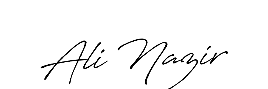 if you are searching for the best signature style for your name Ali Nazir. so please give up your signature search. here we have designed multiple signature styles  using Antro_Vectra_Bolder. Ali Nazir signature style 7 images and pictures png