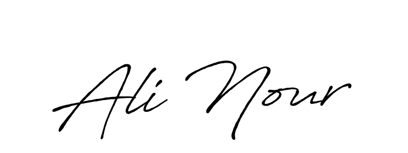 Similarly Antro_Vectra_Bolder is the best handwritten signature design. Signature creator online .You can use it as an online autograph creator for name Ali Nour. Ali Nour signature style 7 images and pictures png