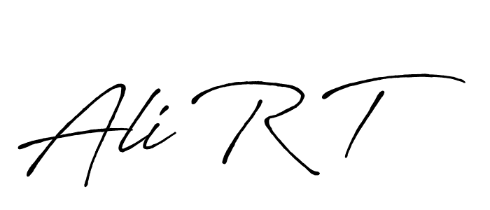 The best way (Antro_Vectra_Bolder) to make a short signature is to pick only two or three words in your name. The name Ali R T include a total of six letters. For converting this name. Ali R T signature style 7 images and pictures png