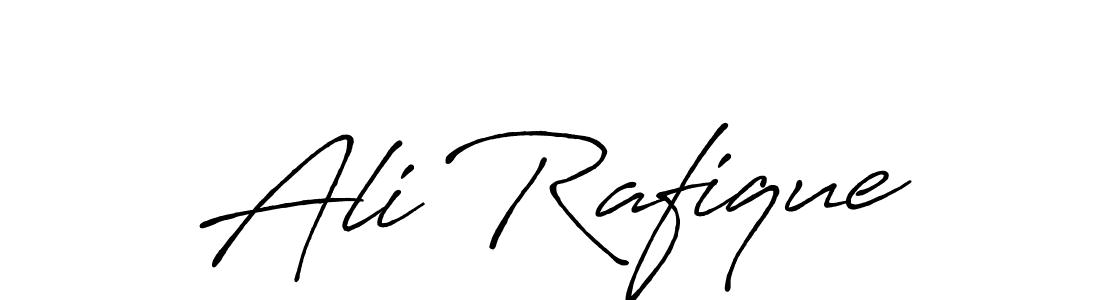 Ali Rafique stylish signature style. Best Handwritten Sign (Antro_Vectra_Bolder) for my name. Handwritten Signature Collection Ideas for my name Ali Rafique. Ali Rafique signature style 7 images and pictures png
