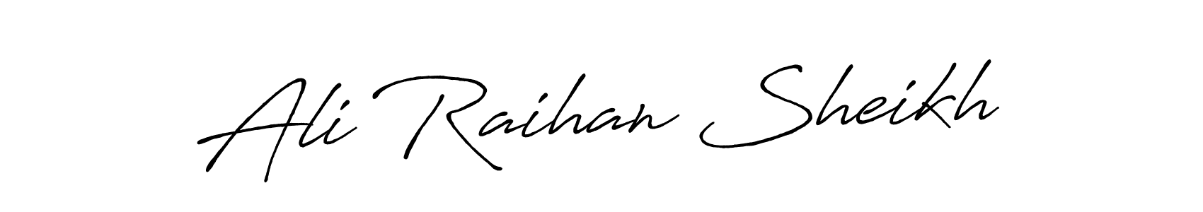Use a signature maker to create a handwritten signature online. With this signature software, you can design (Antro_Vectra_Bolder) your own signature for name Ali Raihan Sheikh. Ali Raihan Sheikh signature style 7 images and pictures png