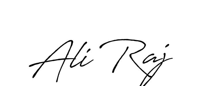 Make a beautiful signature design for name Ali Raj. With this signature (Antro_Vectra_Bolder) style, you can create a handwritten signature for free. Ali Raj signature style 7 images and pictures png