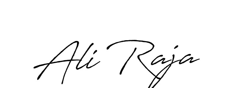 Use a signature maker to create a handwritten signature online. With this signature software, you can design (Antro_Vectra_Bolder) your own signature for name Ali Raja. Ali Raja signature style 7 images and pictures png