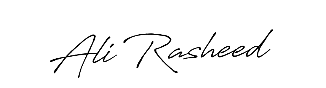 Also You can easily find your signature by using the search form. We will create Ali Rasheed name handwritten signature images for you free of cost using Antro_Vectra_Bolder sign style. Ali Rasheed signature style 7 images and pictures png