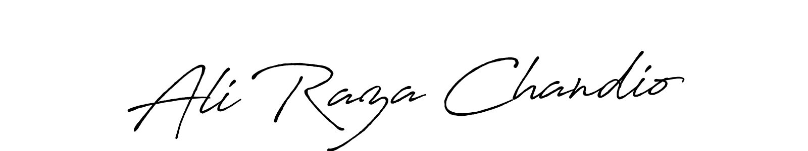 Also You can easily find your signature by using the search form. We will create Ali Raza Chandio name handwritten signature images for you free of cost using Antro_Vectra_Bolder sign style. Ali Raza Chandio signature style 7 images and pictures png
