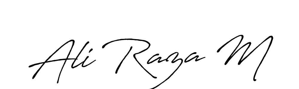 Use a signature maker to create a handwritten signature online. With this signature software, you can design (Antro_Vectra_Bolder) your own signature for name Ali Raza M. Ali Raza M signature style 7 images and pictures png