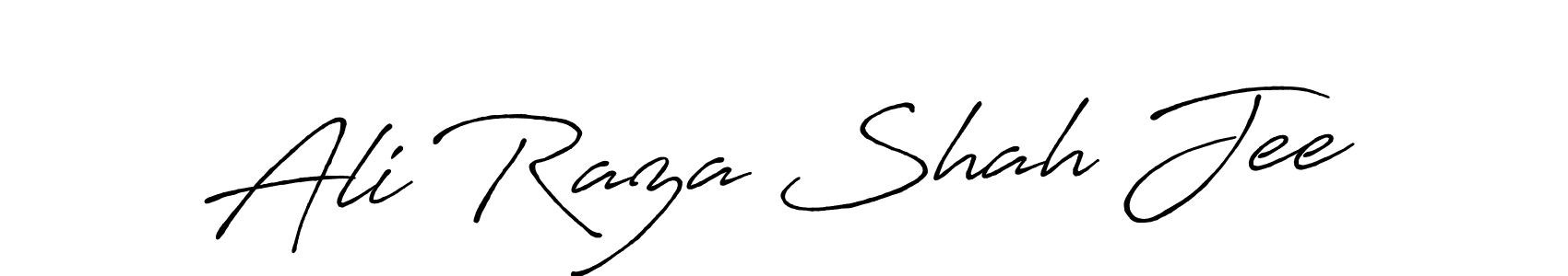 Design your own signature with our free online signature maker. With this signature software, you can create a handwritten (Antro_Vectra_Bolder) signature for name Ali Raza Shah Jee. Ali Raza Shah Jee signature style 7 images and pictures png