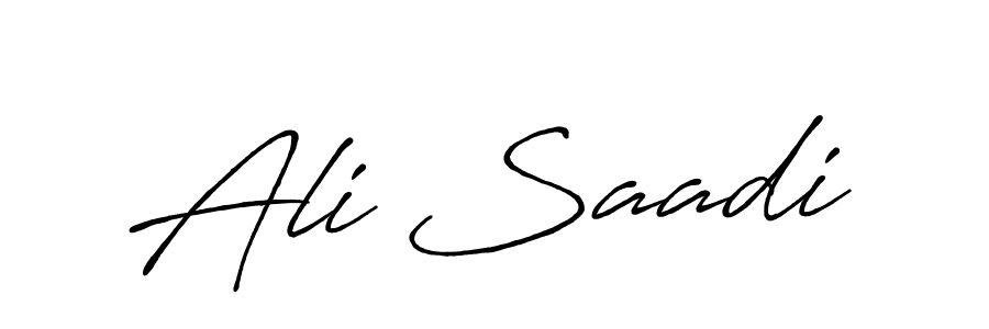 Make a beautiful signature design for name Ali Saadi. Use this online signature maker to create a handwritten signature for free. Ali Saadi signature style 7 images and pictures png
