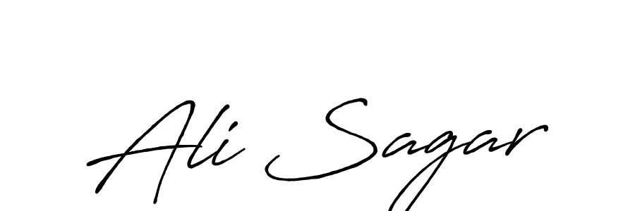Also we have Ali Sagar name is the best signature style. Create professional handwritten signature collection using Antro_Vectra_Bolder autograph style. Ali Sagar signature style 7 images and pictures png