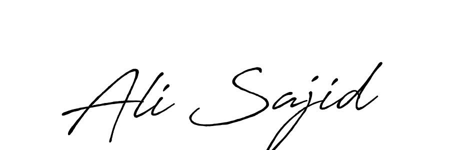 Design your own signature with our free online signature maker. With this signature software, you can create a handwritten (Antro_Vectra_Bolder) signature for name Ali Sajid. Ali Sajid signature style 7 images and pictures png