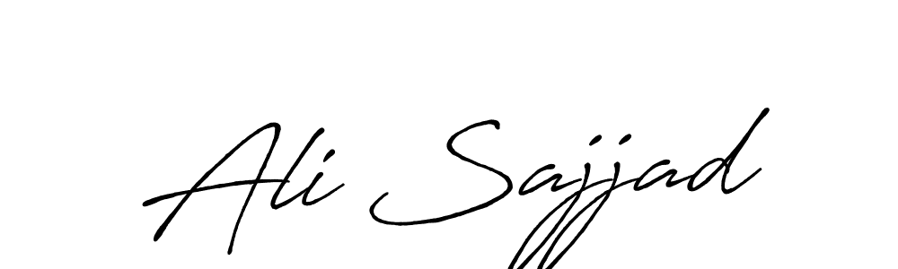Similarly Antro_Vectra_Bolder is the best handwritten signature design. Signature creator online .You can use it as an online autograph creator for name Ali Sajjad. Ali Sajjad signature style 7 images and pictures png