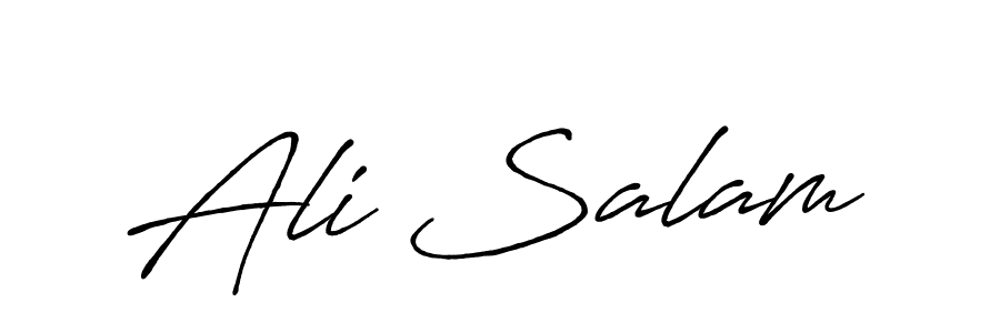 Use a signature maker to create a handwritten signature online. With this signature software, you can design (Antro_Vectra_Bolder) your own signature for name Ali Salam. Ali Salam signature style 7 images and pictures png