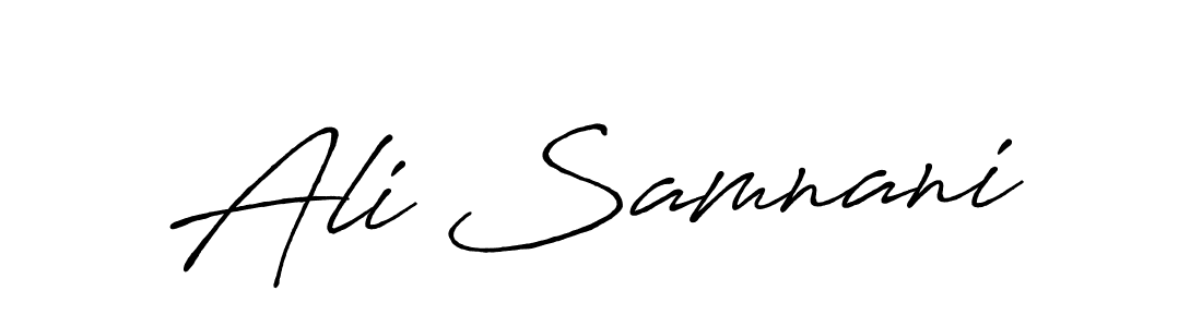 Use a signature maker to create a handwritten signature online. With this signature software, you can design (Antro_Vectra_Bolder) your own signature for name Ali Samnani. Ali Samnani signature style 7 images and pictures png