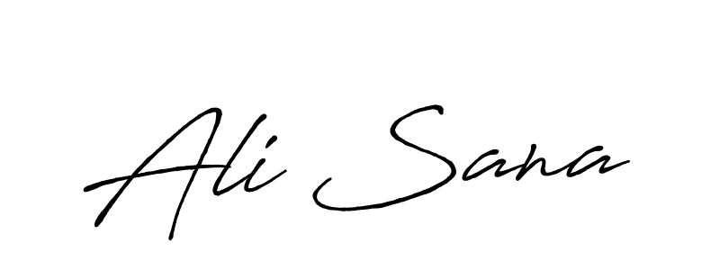 Ali Sana stylish signature style. Best Handwritten Sign (Antro_Vectra_Bolder) for my name. Handwritten Signature Collection Ideas for my name Ali Sana. Ali Sana signature style 7 images and pictures png