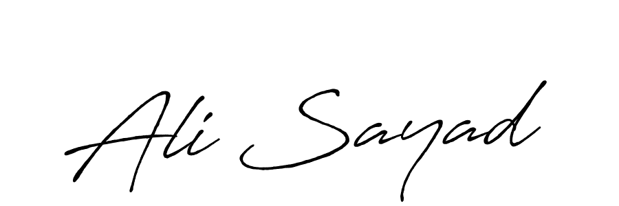 Design your own signature with our free online signature maker. With this signature software, you can create a handwritten (Antro_Vectra_Bolder) signature for name Ali Sayad. Ali Sayad signature style 7 images and pictures png