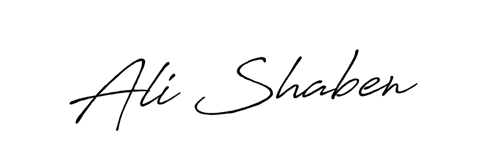 Also we have Ali Shaben name is the best signature style. Create professional handwritten signature collection using Antro_Vectra_Bolder autograph style. Ali Shaben signature style 7 images and pictures png