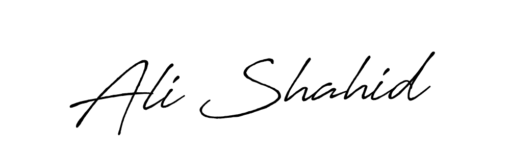 The best way (Antro_Vectra_Bolder) to make a short signature is to pick only two or three words in your name. The name Ali Shahid include a total of six letters. For converting this name. Ali Shahid signature style 7 images and pictures png