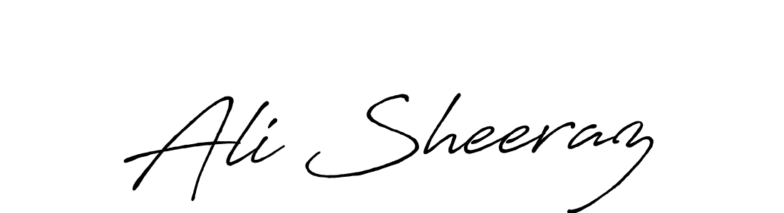 Also we have Ali Sheeraz name is the best signature style. Create professional handwritten signature collection using Antro_Vectra_Bolder autograph style. Ali Sheeraz signature style 7 images and pictures png