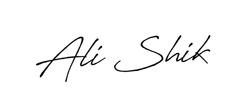 Also You can easily find your signature by using the search form. We will create Ali Shik name handwritten signature images for you free of cost using Antro_Vectra_Bolder sign style. Ali Shik signature style 7 images and pictures png