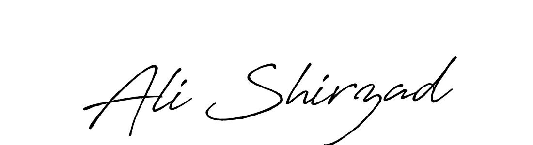 Design your own signature with our free online signature maker. With this signature software, you can create a handwritten (Antro_Vectra_Bolder) signature for name Ali Shirzad. Ali Shirzad signature style 7 images and pictures png