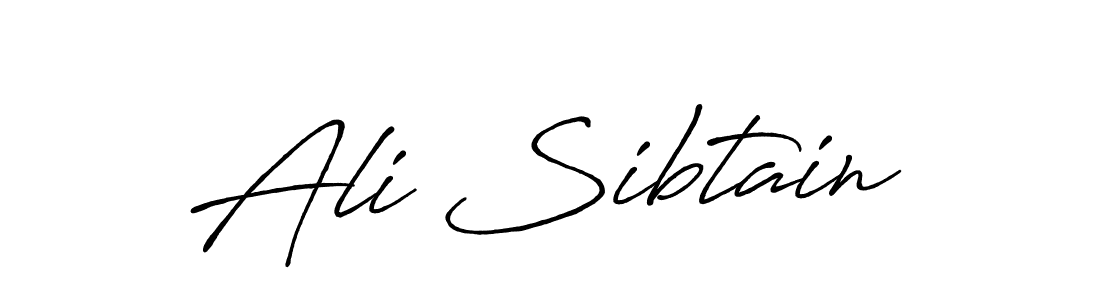 How to make Ali Sibtain name signature. Use Antro_Vectra_Bolder style for creating short signs online. This is the latest handwritten sign. Ali Sibtain signature style 7 images and pictures png