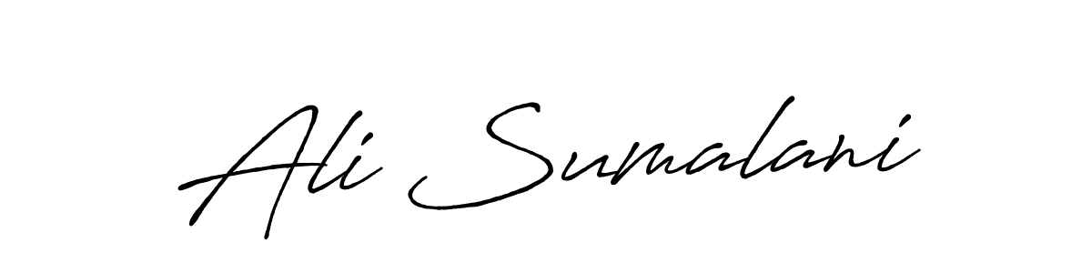 Also we have Ali Sumalani name is the best signature style. Create professional handwritten signature collection using Antro_Vectra_Bolder autograph style. Ali Sumalani signature style 7 images and pictures png