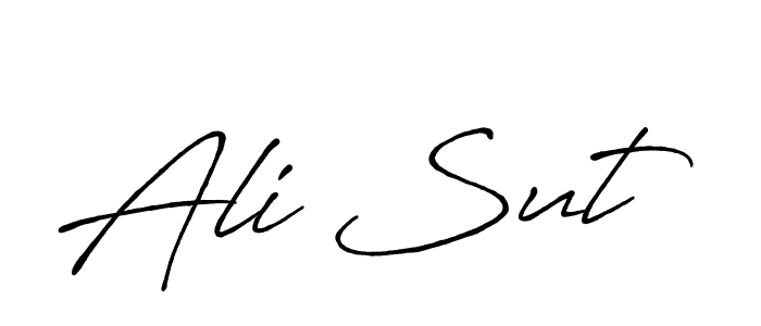 Use a signature maker to create a handwritten signature online. With this signature software, you can design (Antro_Vectra_Bolder) your own signature for name Ali Sut. Ali Sut signature style 7 images and pictures png