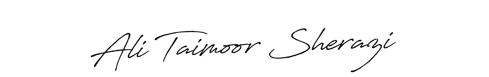 Ali Taimoor Sherazi stylish signature style. Best Handwritten Sign (Antro_Vectra_Bolder) for my name. Handwritten Signature Collection Ideas for my name Ali Taimoor Sherazi. Ali Taimoor Sherazi signature style 7 images and pictures png