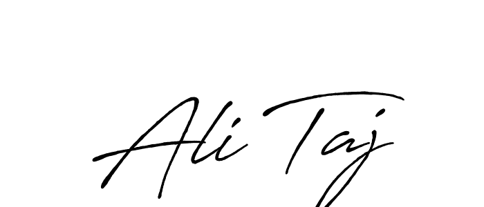 You should practise on your own different ways (Antro_Vectra_Bolder) to write your name (Ali Taj) in signature. don't let someone else do it for you. Ali Taj signature style 7 images and pictures png
