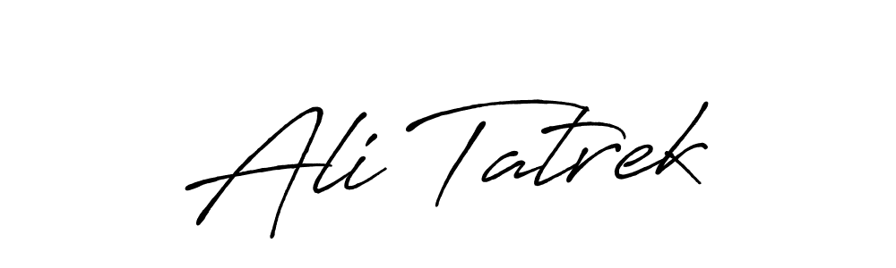 The best way (Antro_Vectra_Bolder) to make a short signature is to pick only two or three words in your name. The name Ali Tatrek include a total of six letters. For converting this name. Ali Tatrek signature style 7 images and pictures png