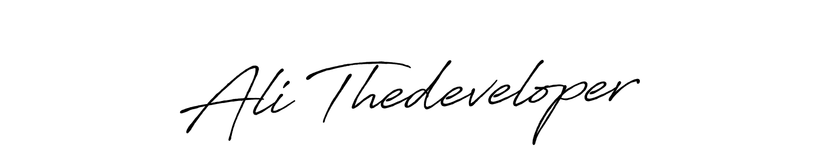 Make a beautiful signature design for name Ali Thedeveloper. Use this online signature maker to create a handwritten signature for free. Ali Thedeveloper signature style 7 images and pictures png