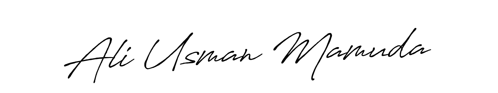 You can use this online signature creator to create a handwritten signature for the name Ali Usman Mamuda. This is the best online autograph maker. Ali Usman Mamuda signature style 7 images and pictures png
