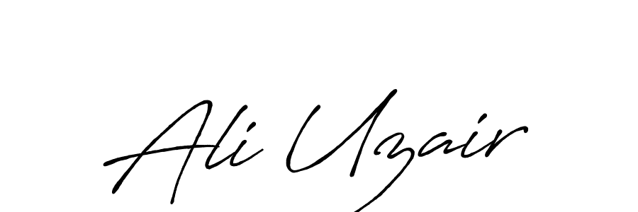 Use a signature maker to create a handwritten signature online. With this signature software, you can design (Antro_Vectra_Bolder) your own signature for name Ali Uzair. Ali Uzair signature style 7 images and pictures png