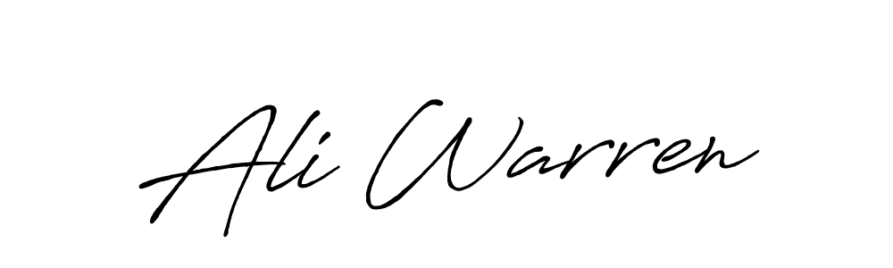 Use a signature maker to create a handwritten signature online. With this signature software, you can design (Antro_Vectra_Bolder) your own signature for name Ali Warren. Ali Warren signature style 7 images and pictures png