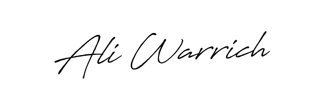 Make a short Ali Warrich signature style. Manage your documents anywhere anytime using Antro_Vectra_Bolder. Create and add eSignatures, submit forms, share and send files easily. Ali Warrich signature style 7 images and pictures png