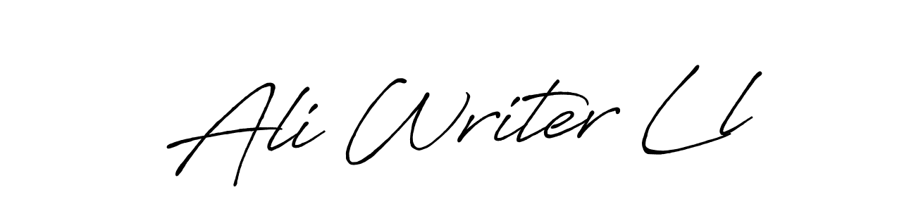 Once you've used our free online signature maker to create your best signature Antro_Vectra_Bolder style, it's time to enjoy all of the benefits that Ali Writer Ll name signing documents. Ali Writer Ll signature style 7 images and pictures png