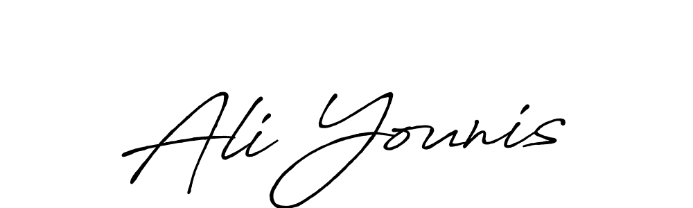 Make a beautiful signature design for name Ali Younis. Use this online signature maker to create a handwritten signature for free. Ali Younis signature style 7 images and pictures png