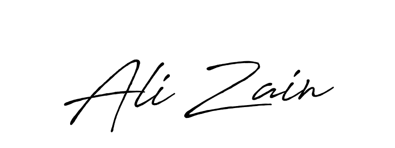 Create a beautiful signature design for name Ali Zain. With this signature (Antro_Vectra_Bolder) fonts, you can make a handwritten signature for free. Ali Zain signature style 7 images and pictures png