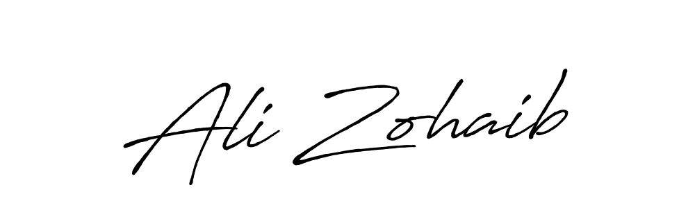 Also You can easily find your signature by using the search form. We will create Ali Zohaib name handwritten signature images for you free of cost using Antro_Vectra_Bolder sign style. Ali Zohaib signature style 7 images and pictures png