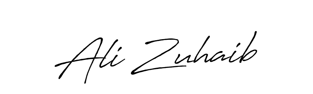 How to make Ali Zuhaib signature? Antro_Vectra_Bolder is a professional autograph style. Create handwritten signature for Ali Zuhaib name. Ali Zuhaib signature style 7 images and pictures png