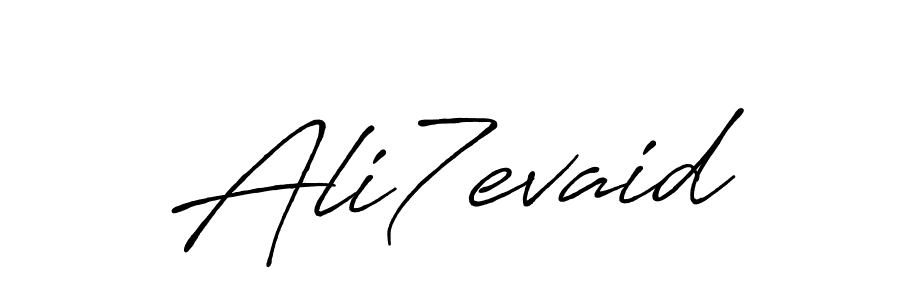 Create a beautiful signature design for name Ali7evaid. With this signature (Antro_Vectra_Bolder) fonts, you can make a handwritten signature for free. Ali7evaid signature style 7 images and pictures png