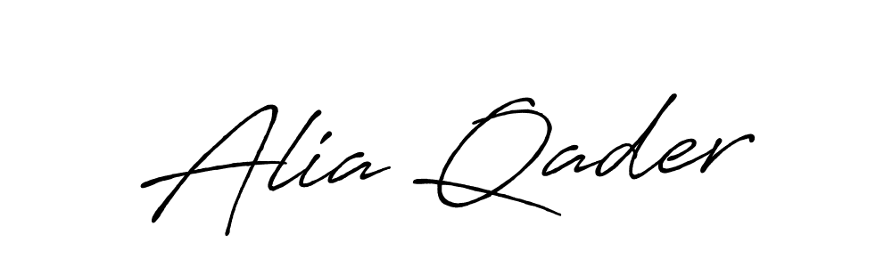 How to make Alia Qader signature? Antro_Vectra_Bolder is a professional autograph style. Create handwritten signature for Alia Qader name. Alia Qader signature style 7 images and pictures png