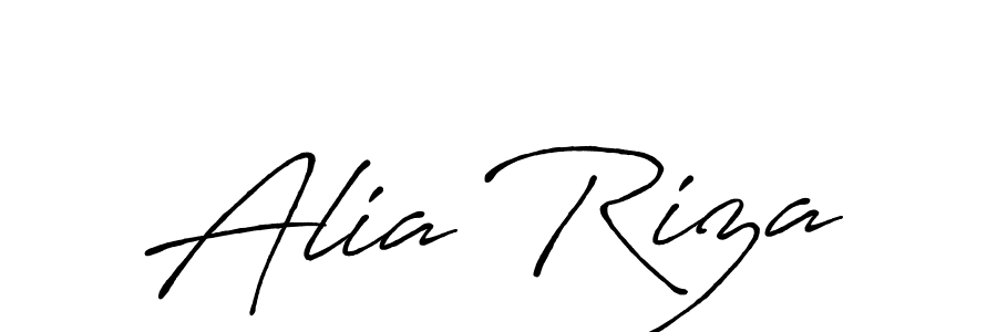 How to make Alia Riza signature? Antro_Vectra_Bolder is a professional autograph style. Create handwritten signature for Alia Riza name. Alia Riza signature style 7 images and pictures png