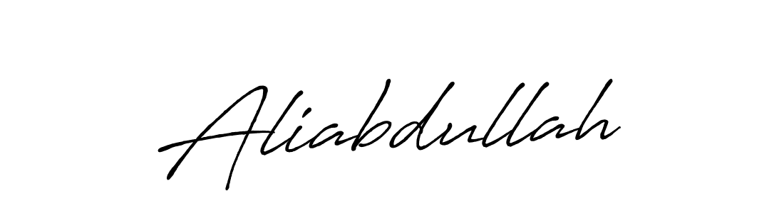 Create a beautiful signature design for name Aliabdullah. With this signature (Antro_Vectra_Bolder) fonts, you can make a handwritten signature for free. Aliabdullah signature style 7 images and pictures png