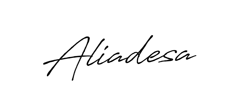 Create a beautiful signature design for name Aliadesa. With this signature (Antro_Vectra_Bolder) fonts, you can make a handwritten signature for free. Aliadesa signature style 7 images and pictures png