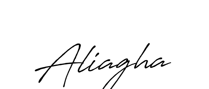 How to make Aliagha name signature. Use Antro_Vectra_Bolder style for creating short signs online. This is the latest handwritten sign. Aliagha signature style 7 images and pictures png