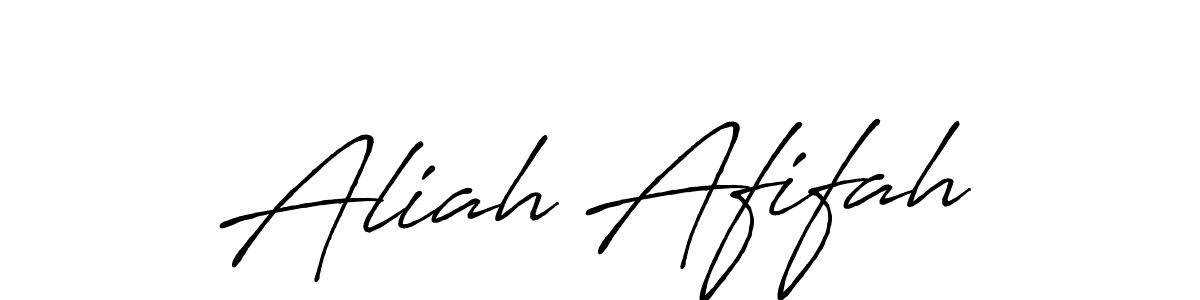 Once you've used our free online signature maker to create your best signature Antro_Vectra_Bolder style, it's time to enjoy all of the benefits that Aliah Afifah name signing documents. Aliah Afifah signature style 7 images and pictures png