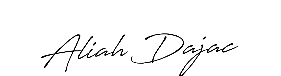 The best way (Antro_Vectra_Bolder) to make a short signature is to pick only two or three words in your name. The name Aliah Dajac include a total of six letters. For converting this name. Aliah Dajac signature style 7 images and pictures png